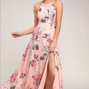 Lulus Daly print sleeveless maxi dress XL